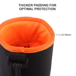 SLR-Kamera-Objektivtasche, Mikro-Einzelobjektivtasche, Objektiv-Innentasche, wasserdichte Schutzhülle mit Samtfutter, Durchmesser: 10 cm, Höhe: 18 cm