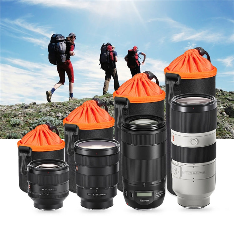 SLR-Kamera-Objektivtasche, Mikro-Einzelobjektivtasche, Objektiv-Innentasche, wasserdichte Schutzhülle mit Samtfutter, Durchmesser: 10 cm, Höhe: 18 cm