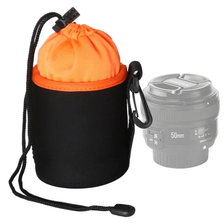 SLR-Kamera-Objektivtasche, Mikro-Einzelobjektivtasche, Objektiv-Innentasche, wasserdichte Schutzhülle mit Samtfutter, Durchmesser: 8,5 cm, Höhe: 10 cm