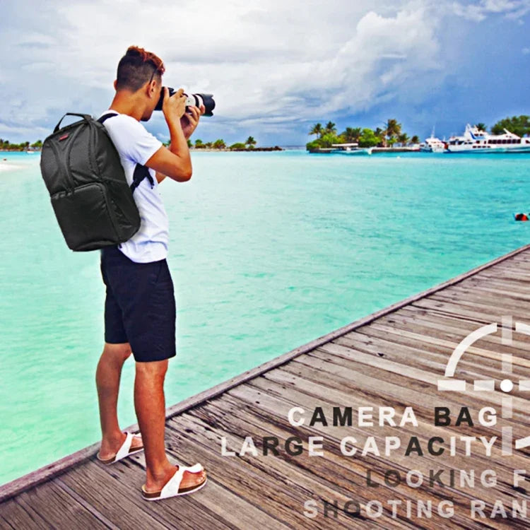 INDEPMAN DL-B016 Tragbare, wasserdichte und kratzfeste Outdoor-Sport-Umhängetasche für Kameras, Smartphones und Tablets (kompatibel mit GoPro, SJCAM, Nikon, Canon, Xiaomi Xiaoyi YI, iPad, Apple, Samsung, Huawei), Größe: 25,5 x 19 x 44 cm