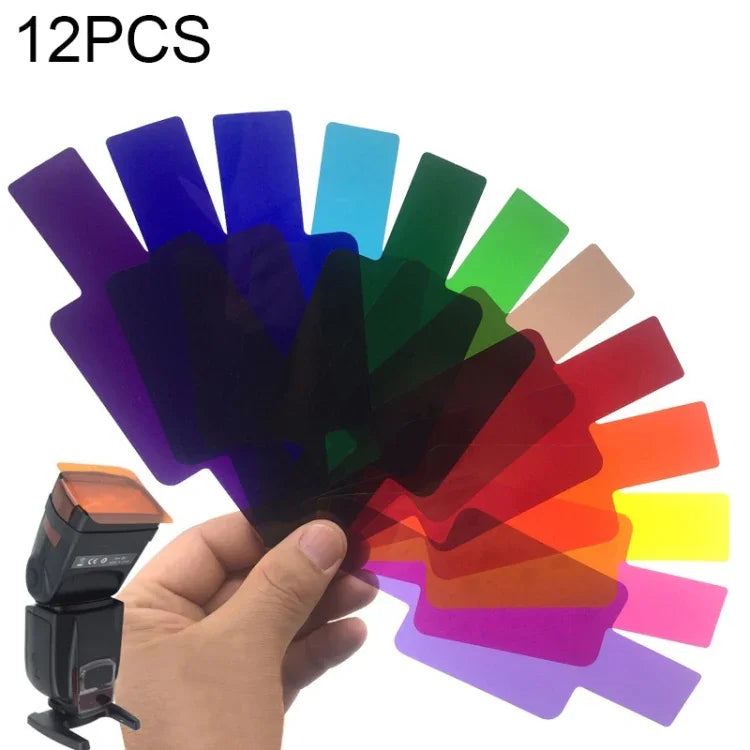 12-teiliges SiGi SG120 12-Farben-Filterset für Kameras, Blitzzubehör, Temperaturfilter, 12-farbig
