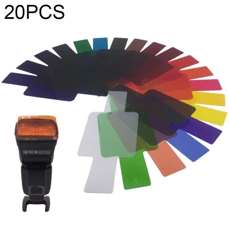 20-teiliges SiGi SG200 20-Farben-Filterset für Kameras, Blitzzubehör, Temperaturfilter, 20 Farben