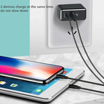 RUIGPRO USB-Dreifachakku-Ladegerät mit LED-Anzeige für DJI OSMO Action 1, Ladebox