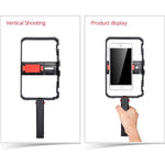 YLG0901B Vlogging Live-Übertragung Smartphone Kunststoffkäfig Video-Rig Filmaufnahme Griff-Stabilisator Halterung für iPhone, Galaxy, Huawei, Xiaomi, HTC, LG, Google und andere Smartphones, YLG0901B