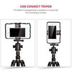 YLG0901B Vlogging Live-Übertragung Smartphone Kunststoffkäfig Video-Rig Filmaufnahme Griff-Stabilisator Halterung für iPhone, Galaxy, Huawei, Xiaomi, HTC, LG, Google und andere Smartphones, YLG0901B