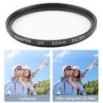 RUIGPRO Professioneller 52-mm-UV-Objektivfilter für GoPro HERO 7/6/5 mit Filteradapterring und Objektivdeckel, UV-Linse