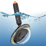 RUIGPRO Schwimmender Handgriff Dome Port Unterwasser-Tauchkameraobjektiv Transparente Abdeckung für DJI Osmo Action, Osmo Action