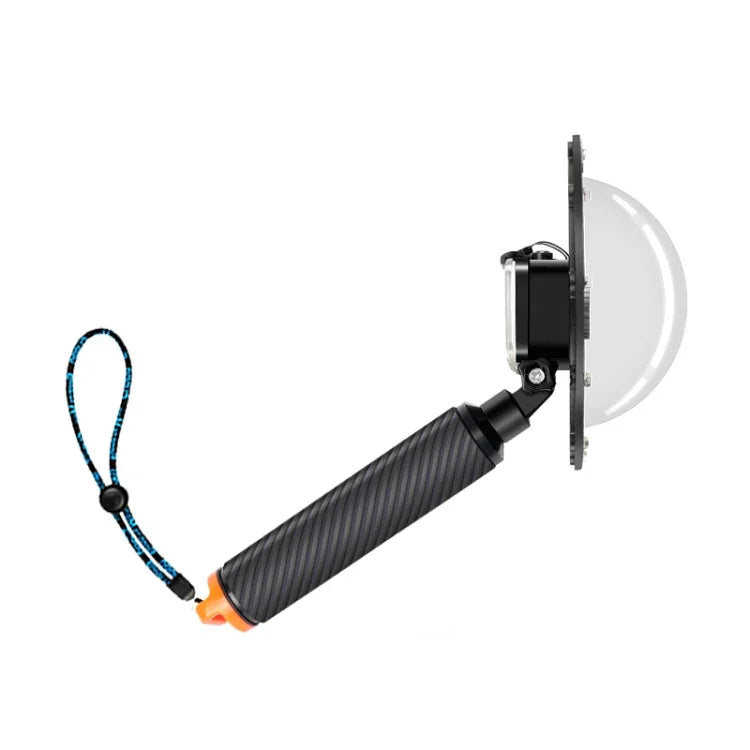 RUIGPRO Schwimmender Handgriff Dome Port Unterwasser-Tauchkameraobjektiv Transparente Abdeckung für DJI Osmo Action, Osmo Action
