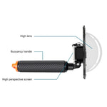 RUIGPRO Schwimmender Handgriff Dome Port Unterwasser-Tauchkameraobjektiv Transparente Abdeckung für DJI Osmo Action, Osmo Action