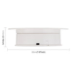 Elektrischer Drehteller (20 cm, 360° drehbar) für Foto- und Videoaufnahmen, Tragkraft 1,5 kg, Betrieb mit Akku und USB, 20 cm/Betrieb mit Akku oder USB (B), 20 cm/Betrieb mit Akku oder USB (W), 20 cm/Betrieb mit Akku oder USB (W+B)