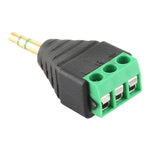 3,5mm Stecker 3-poliger 3-Pin Klemmenblock Stereo Audio Anschluss, 3,5mm Stecker (3 Pin)