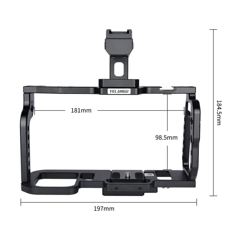 YELANGU C9-A YLG0911A Griff-Videokamerakäfig-Stabilisator für DJI BMPCC 4K, C9-A