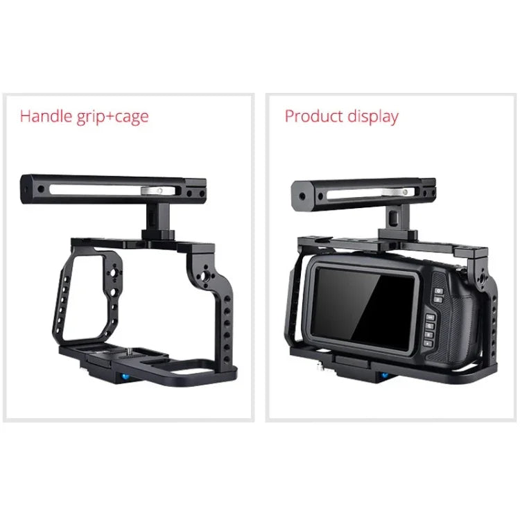 YELANGU C9-A YLG0911A Griff-Videokamerakäfig-Stabilisator für DJI BMPCC 4K, C9-A