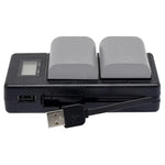 LP-E6 Digitalkamera-SLR-Akkuladegerät mit digitalem LCD-Display für Canon-Serie, LP-E6