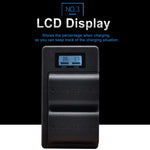 LP-E6 Digitalkamera-SLR-Akkuladegerät mit digitalem LCD-Display für Canon-Serie, LP-E6