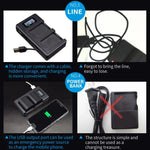 LP-E6 Digitalkamera-SLR-Akkuladegerät mit digitalem LCD-Display für Canon-Serie, LP-E6