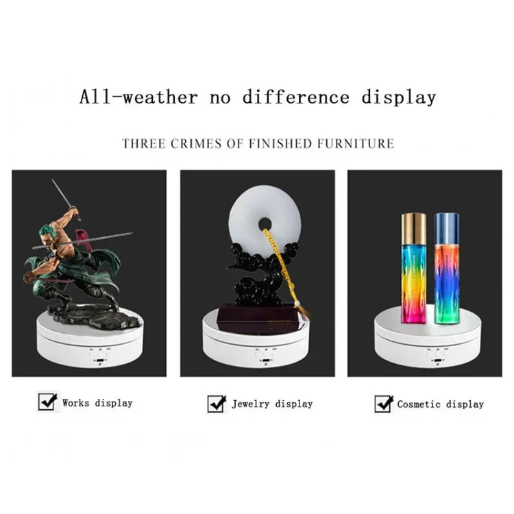 13,8 cm USB-Ladefunktion, intelligenter 360°-Drehteller, Displayständer, Video- und Fotozubehör, Tragkraft 3 kg