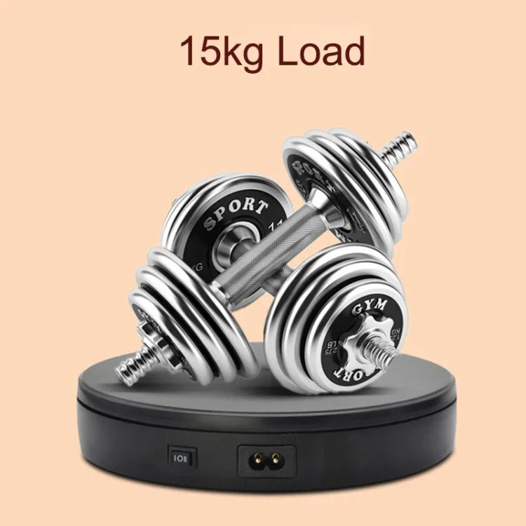 Elektrischer Drehteller, 22 cm, Displayständer, Requisiten für Live-Videoaufnahmen, Drehteller, Schmuck- und Schuhpräsentationsplattform, US-Stecker, 22 cm (Schwarz), 22 cm (Weiß)