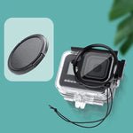 RUIGPRO 58-mm-Filteradapterring für GoPro HERO8 + wasserdichtes Gehäuse mit Objektivdeckel