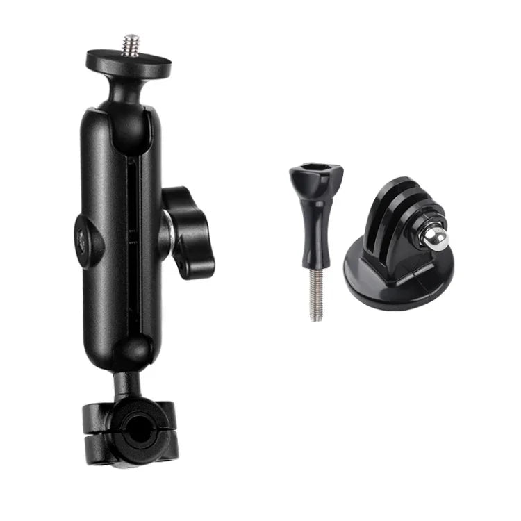 9 cm Verbindungsstange, 20 mm Kugelkopf, Motorrad-Rückspiegelhalterung mit Stativadapter und Schraube für GoPro, Insta360, DJI und andere Action-Kameras, 9 cm Verbindungsstangenhalter