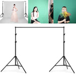 200x200cm Fotostudio-Hintergrundständer-Set mit Querstange, 200x200cm