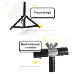 70x200cm T-förmiges Fotostudio-Hintergrundständer-Set mit 70x140cm schwarzen/weißen PVC-Hintergründen, 70x200cm mit Hintergründen