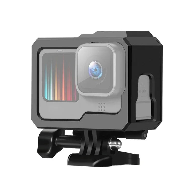 Schutzhülle mit ABS-Kunststoffrahmen für GoPro HERO10 Black / HERO9 Black, inklusive Schnalle und Schraube