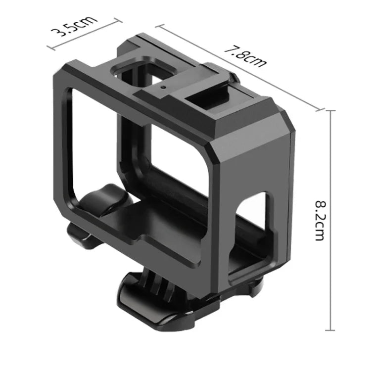 Schutzhülle mit ABS-Kunststoffrahmen für GoPro HERO10 Black / HERO9 Black, inklusive Schnalle und Schraube