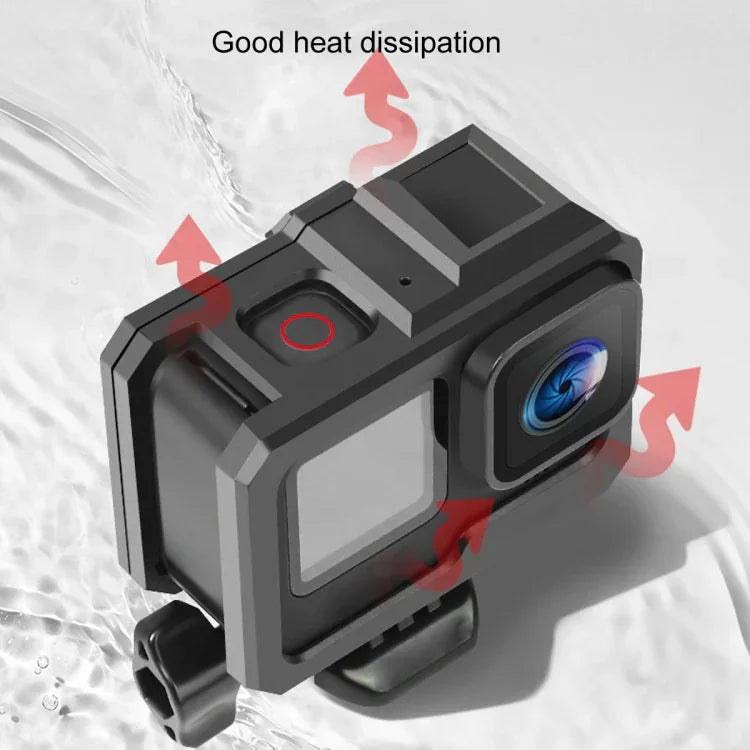 Schutzhülle mit ABS-Kunststoffrahmen für GoPro HERO10 Black / HERO9 Black, inklusive Schnalle und Schraube