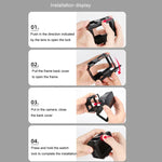 Schutzhülle mit ABS-Kunststoffrahmen für GoPro HERO10 Black / HERO9 Black, inklusive Schnalle und Schraube
