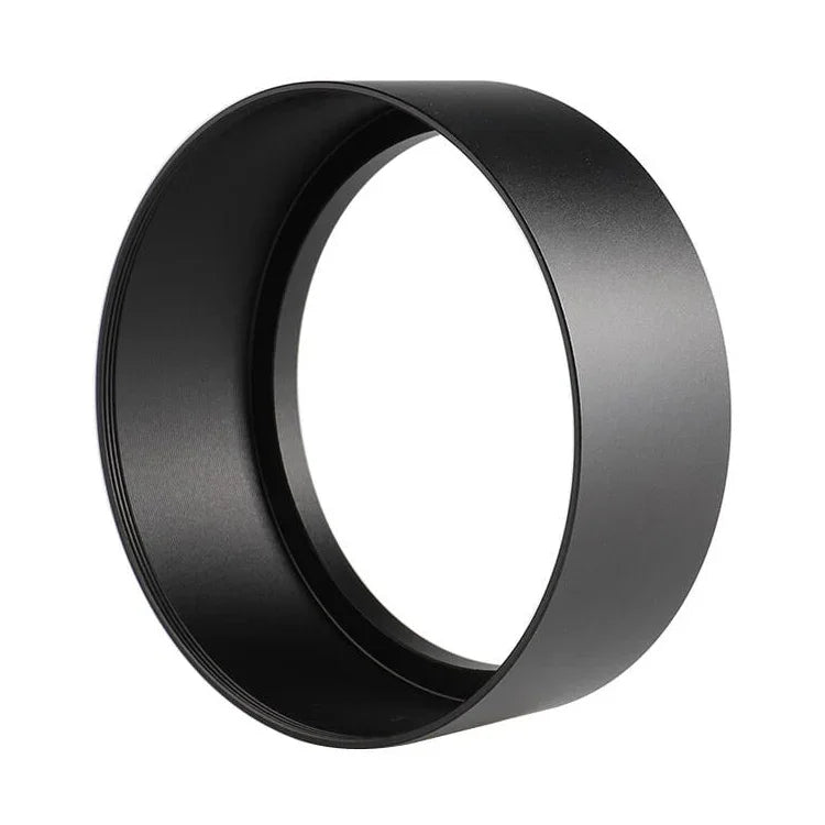 86-mm-Gewinde-Gegenlichtblende aus Vollmetall mit geradem Rohr für mittlere Teleobjektive, 86 mm x 86 mm x 40 mm
