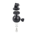 Auto-Saugnapfhalterung für GoPro Hero11 Black / HERO10 Black / HERO9 Black / HERO8 Black /7 /6 /5 /5 Session /4 Session /4 /3+ /3 /2 /1, Xiaoyi und andere Action-Kameras, Ausführung: Einzel-Saugnapf