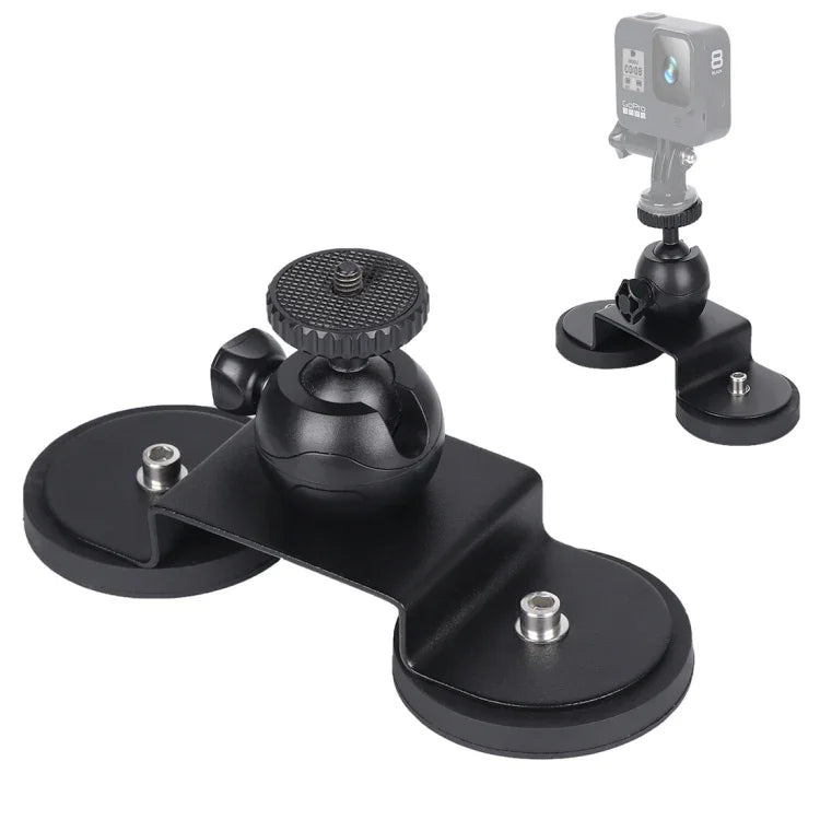 Auto-Saugnapfhalterung für GoPro Hero11 Black / HERO10 Black / HERO9 Black / HERO8 Black /7 /6 /5 /5 Session /4 Session /4 /3+ /3 /2 /1, Xiaoyi und andere Action-Kameras, Größe: M