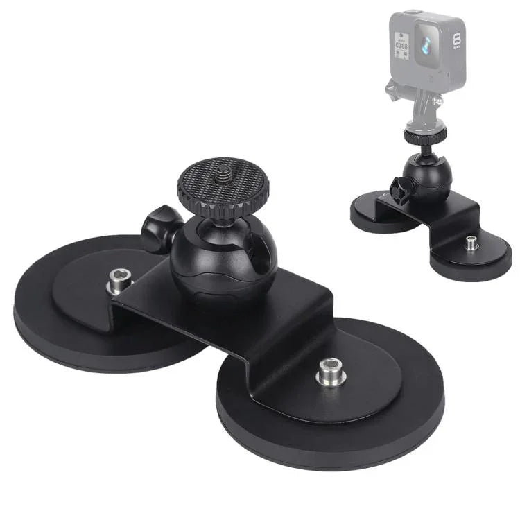 Auto-Saugnapfhalterung für GoPro Hero11 Black / HERO10 Black / HERO9 Black / HERO8 Black /7 /6 /5 /5 Session /4 Session /4 /3+ /3 /2 /1, Xiaoyi und andere Action-Kameras, Größe: L