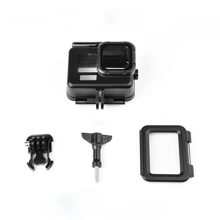 50 m wasserdichtes Gehäuse mit Schnallenhalterung und Schraube für GoPro HERO10 Black / HERO9 Black, 50 m wasserdichtes Gehäuse
