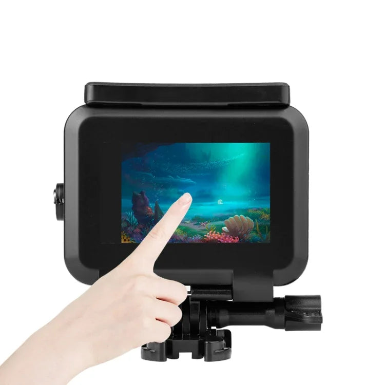 50 m wasserdichtes Gehäuse mit Schnallenhalterung und Schraube für GoPro HERO10 Black / HERO9 Black, 50 m wasserdichtes Gehäuse