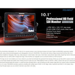 FEELWORLD FW1018SPV1 1920x1200 10,1 Zoll IPS-Bildschirm HD-Farb-LCD-Regiekamera-Feldmonitor, FW1018SPV1
