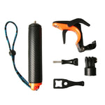 Auslöser + Schwimmgriff, Taucher-Auftriebsstab mit verstellbarem Anti-Verlust-Gurt, Schraube und Schraubenschlüssel für GoPro HERO7 /6 Black /5 Black, Auslöser