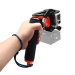 Auslöser + Schwimmgriff, Taucher-Auftriebsstab mit verstellbarem Anti-Verlust-Gurt, Schraube und Schraubenschlüssel für GoPro HERO7 /6 Black /5 Black, Auslöser