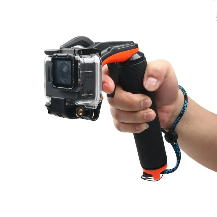 Auslöser + Schwimmgriff, Taucher-Auftriebsstab mit verstellbarem Anti-Verlust-Gurt, Schraube und Schraubenschlüssel für GoPro HERO7 /6 Black /5 Black, Auslöser