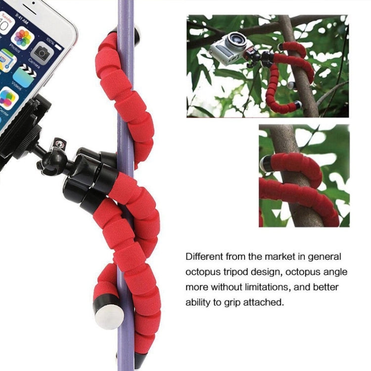 Mini Oktopus Flexibler Schaumstoff-Stativhalter mit Telefonklemme & Fernbedienung