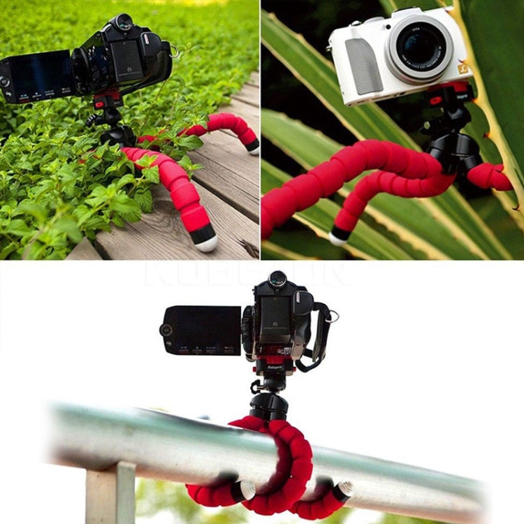 Mini Oktopus Flexibler Schaumstoff-Stativhalter mit Telefonklemme & Fernbedienung