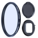RUIGPRO Professioneller 52-mm-UV-Objektivfilter für GoPro HERO10 Black / HERO9 Black mit Filteradapterring und Objektivdeckel
