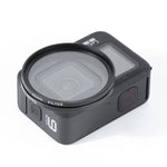 RUIGPRO for GoPro HERO10 Black / HERO9 Black Professional 52mm 52mm 10 in 1 UV+ND2+ND4+ND8+Star 8+ +CPL+Yellow/Red/Purple+10X Close-up Lens Filter with Filter Adapter Ring & Lens Cap