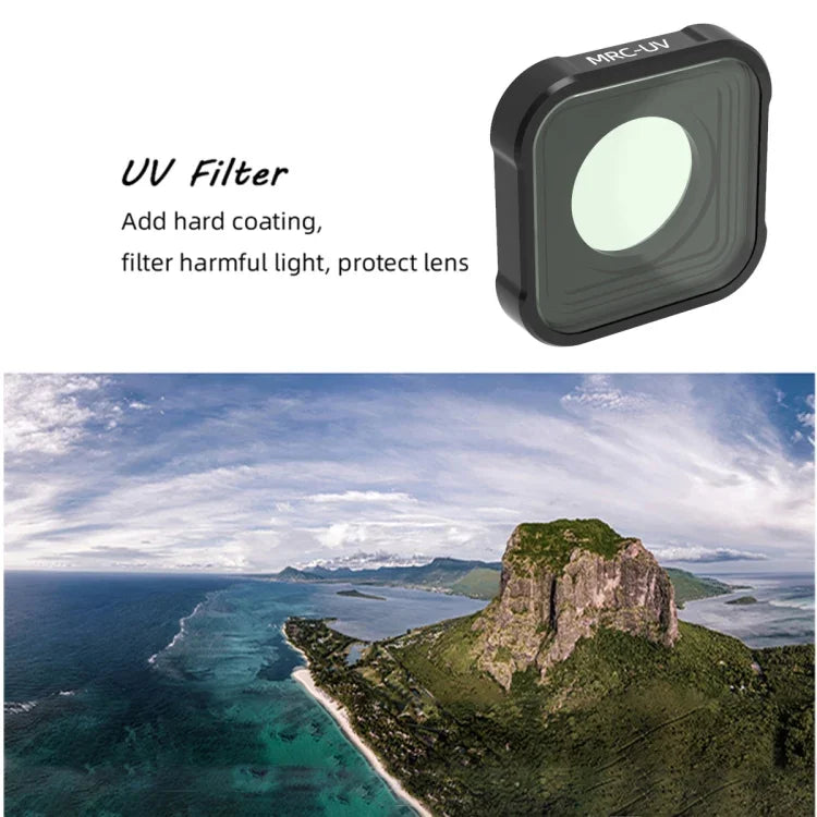 JSR KB Serie MCUV Objektivfilter für GoPro HERO13 Black /12 Black /11 Black /10 Black /9 Black, MCUV