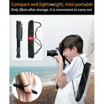 BEXIN P308B Portable Travel Outdoor DSLR Camera Aluminum Alloy Monopod Holder, P308B