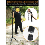 BEXIN P308B Portable Travel Outdoor DSLR Camera Aluminum Alloy Monopod Holder, P308B