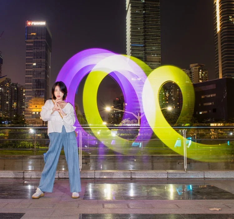 LUXCeO P7RGB Pro Colorful Photo LED Stick Video Light APP Control Adjustable Color Temperature Waterproof Handheld LED Fill Light with Remote Control, P7RGB Pro