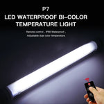 LUXCeO P7 Dual-Farbtemperatur-LED-Stableuchte, wasserdicht, handliche LED-Füllleuchte mit Fernbedienung, P7