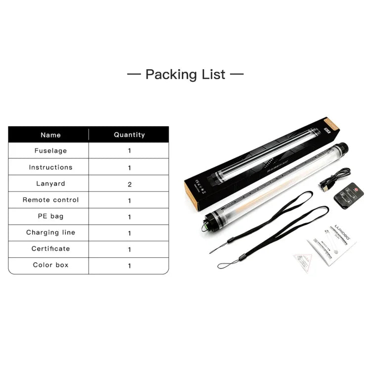 LUXCeO P7 Dual-Farbtemperatur-LED-Stableuchte, wasserdicht, handliche LED-Füllleuchte mit Fernbedienung, P7